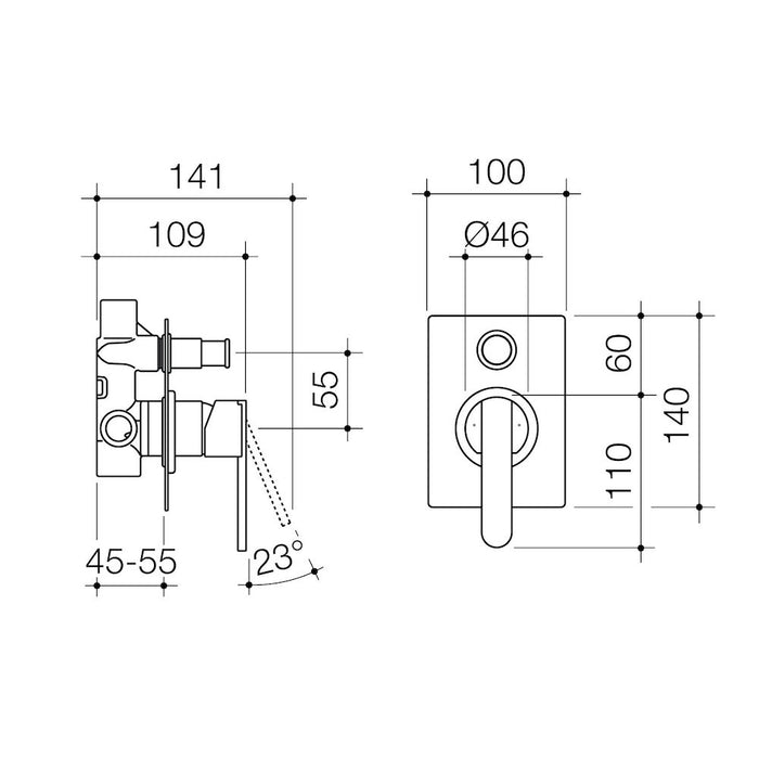 Caroma Saracom Bath/Shower Mixer Diverter - PeakReno