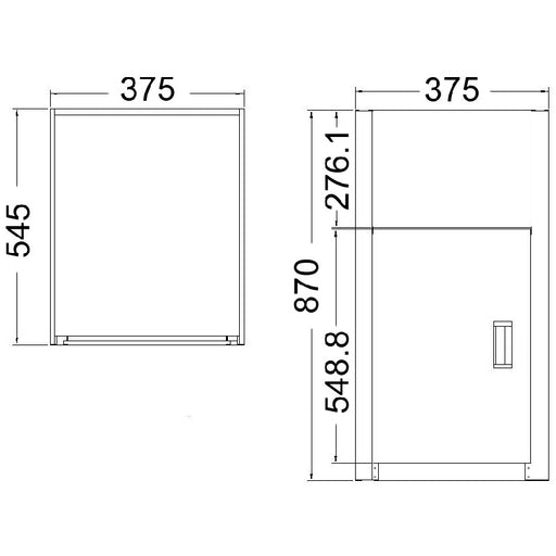 30 L ( 380 x 550mm ) Laundry Tub Cabinet - PeakReno