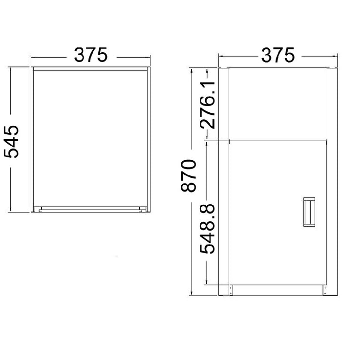 30 L ( 380 x 550mm ) Laundry Tub Cabinet - PeakReno