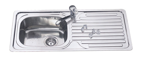 920mm x 435mm Stainless Steel Inset  Kitchen Sink - PeakReno