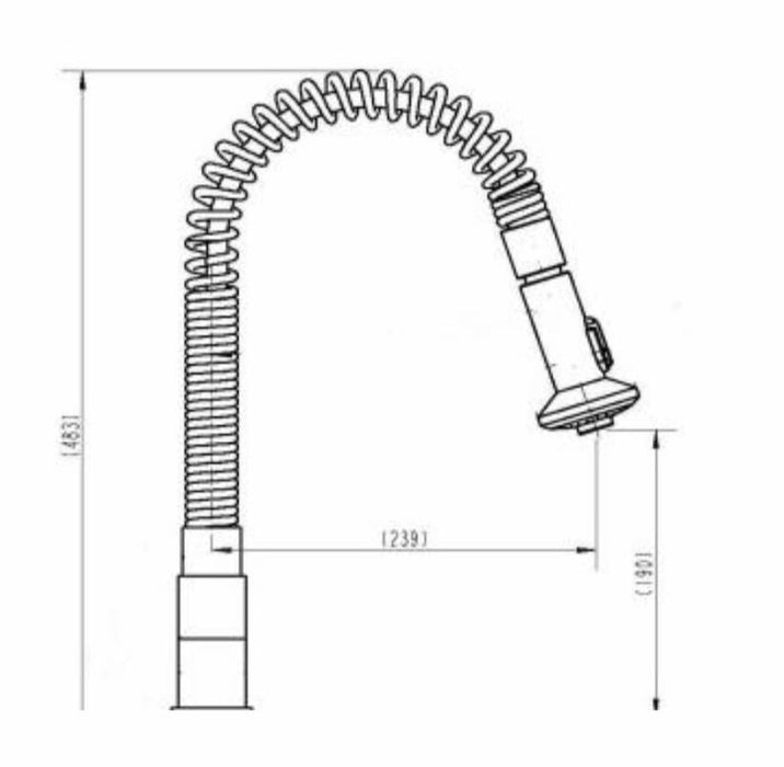 Blaze Gooseneck Vege Spray Kitchen Sink Mixer - PeakReno