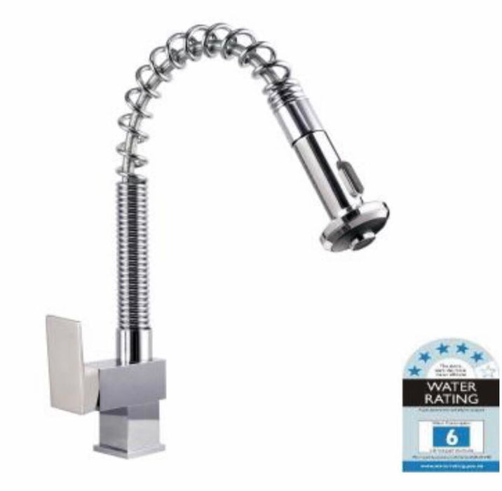 Blaze Gooseneck Vege Spray Kitchen Sink Mixer - PeakReno