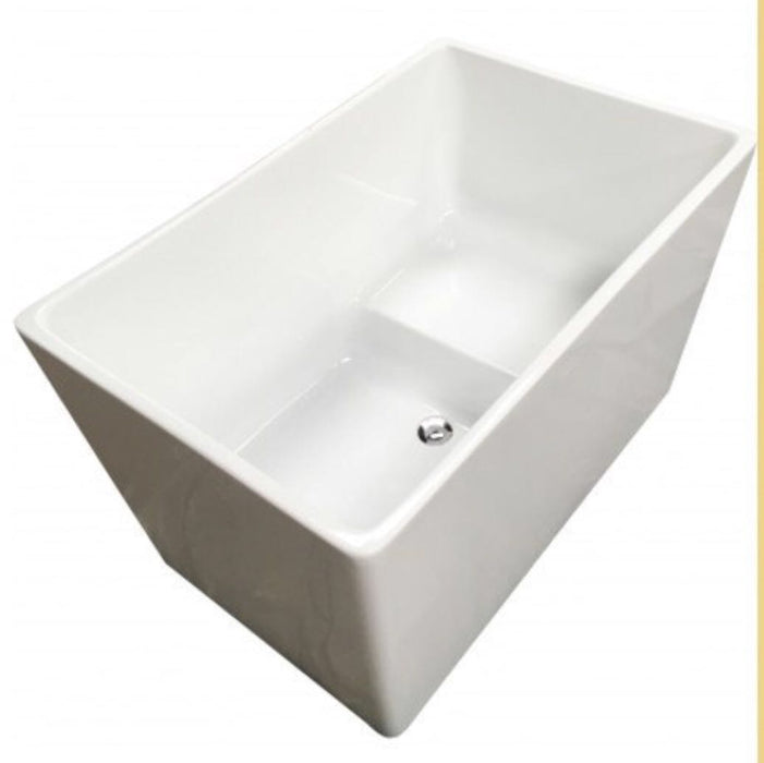 Bliss Cube 1050mm Freestanding Bath - PeakReno