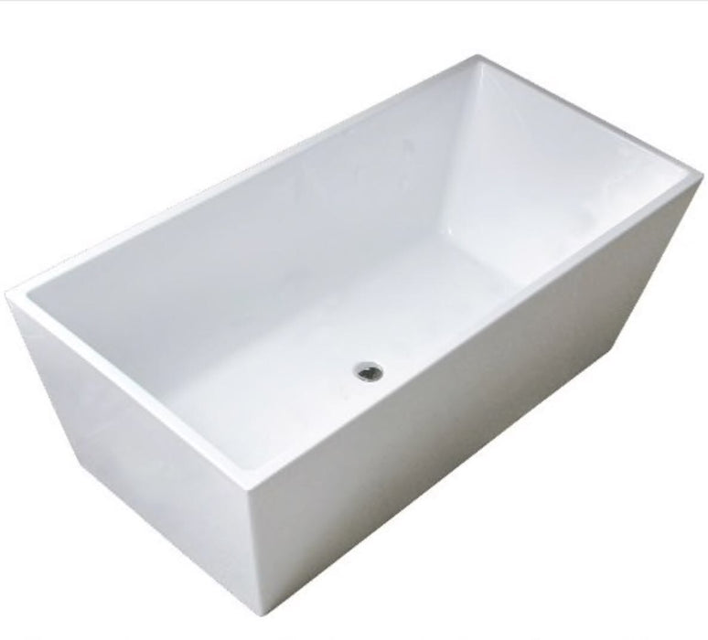 Bliss Cube Rectangular 980mm Freestanding Bath - PeakReno