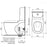 Caroma Contura Wall Faced Toilet Suite - PeakReno