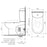 Caroma Leda Wall Faced Toilet Suite - PeakReno