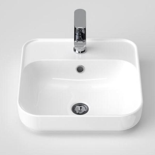 Caroma  Sculptural Inset Basin 1 Taphole 420mm - PeakReno