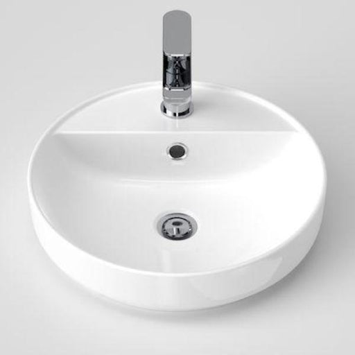 Caroma  Sculptural round Inset Basin 1 Taphole 430mm - PeakReno