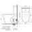 Caroma Urbane Cleanflush Wall Faced Toilet Suite - PeakReno