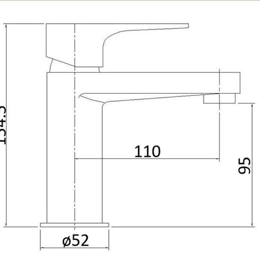 Classic Oval Handle Basin Mixer ( Style H ) - PeakReno