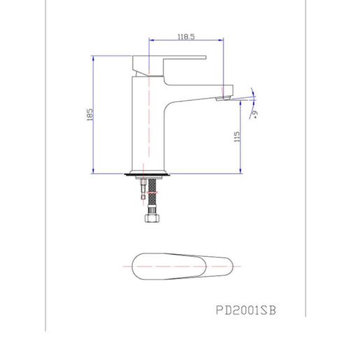 Classic Oval Handle Basin Mixer - PeakReno