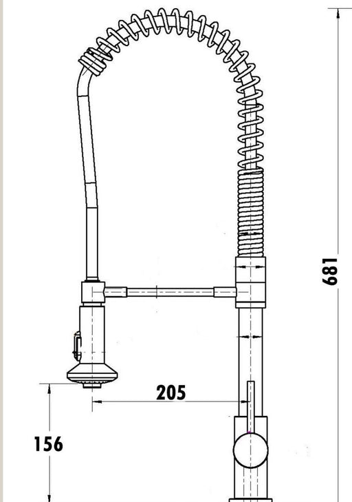 Classic Pin Lever High Rise Muliti-Fuctions Kitchen Mixer - PeakReno