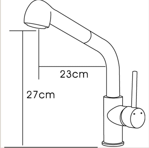 Classic Pin Lever Pull Out Spray Swival Kitchen Mixer - PeakReno