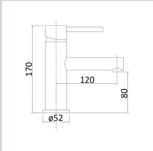 Classic Pin Lever Round Basin Mixer ( Style B ) - PeakReno