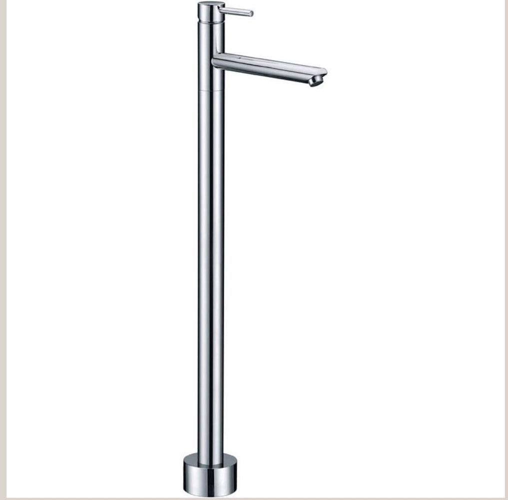 Classic Round Floor Standing Bath Mixer - PeakReno