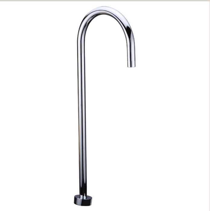 Classic Round Floor Standing Bath Spout - PeakReno