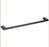 Cora 600mm Matt Black Single Towel Rail - PeakReno