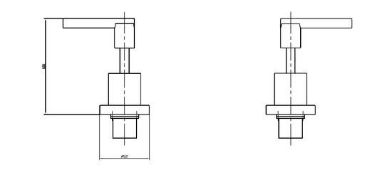 Dom Lever Wall Top Assemblies - PeakReno