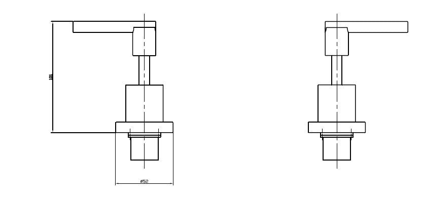 Dom Lever Wall Top Assemblies - PeakReno