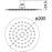 Dove 200mm Round Shower Head - PeakReno