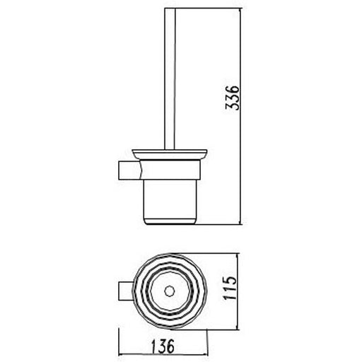 Dove Toilet Brush Holder - PeakReno