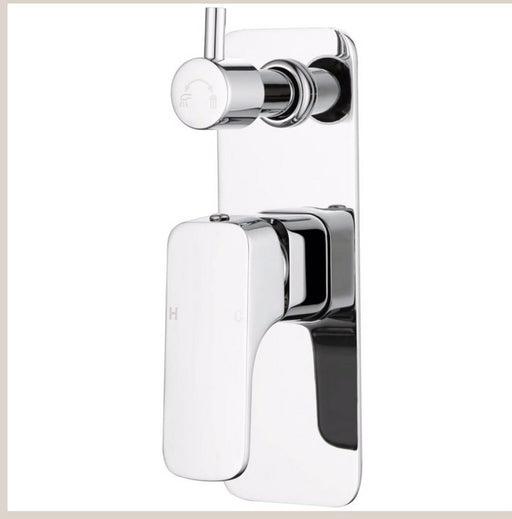 Eden Soft Square Shower & Bath Mixer Diverter - PeakReno