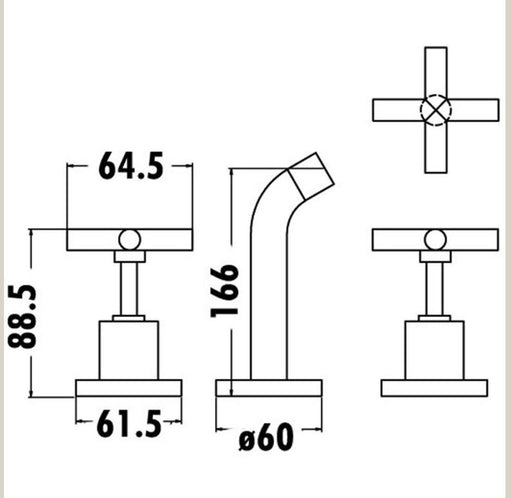 Euro Bath Tap Set - PeakReno