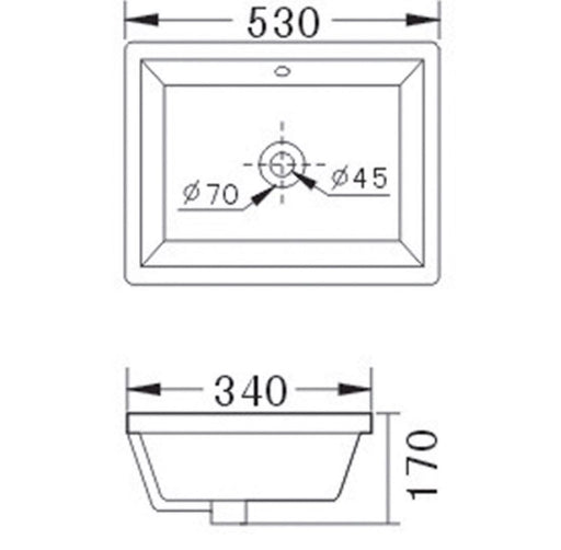 Ikon Artistic 530mm Undermount Basin - PeakReno