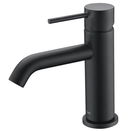 Ikon Hali Matt Black Basin Mixer - PeakReno