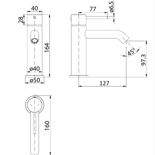 Ikon Hali Basin Mixer - PeakReno