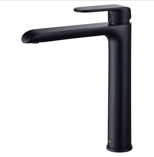 Ikon Kara Matt Black Tall Basin Mixer - PeakReno