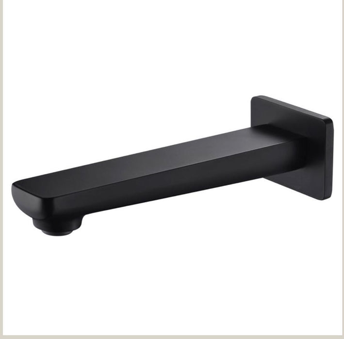 Ikon Seto Matt Black Bath Spout - PeakReno