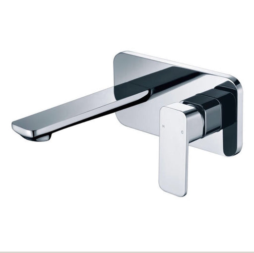 Ikon Seto Wall Basin Mixer with Spout Set - PeakReno