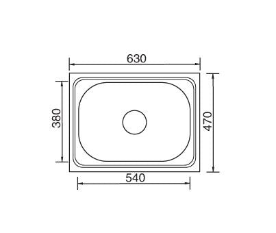 Inset ( 630 x 470mm ) Laundry Sink - PeakReno