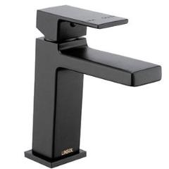 Linsol Joseph Matt Black Basin Mixer - PeakReno