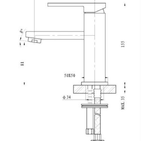 Linsol Tiana Basin Mixer - PeakReno