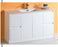 Luna 1200mm White Polyurethane Ceramic Top Vanity - PeakReno