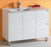 Luna 900mm White Polyurethane Ceramic Top Vanity - PeakReno