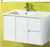 Luna 900mm White Polyurethane Wall Hung Vanity - PeakReno