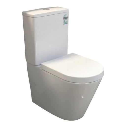 Luna Compact Rimless Back To Wall Toilet Suite - PeakReno