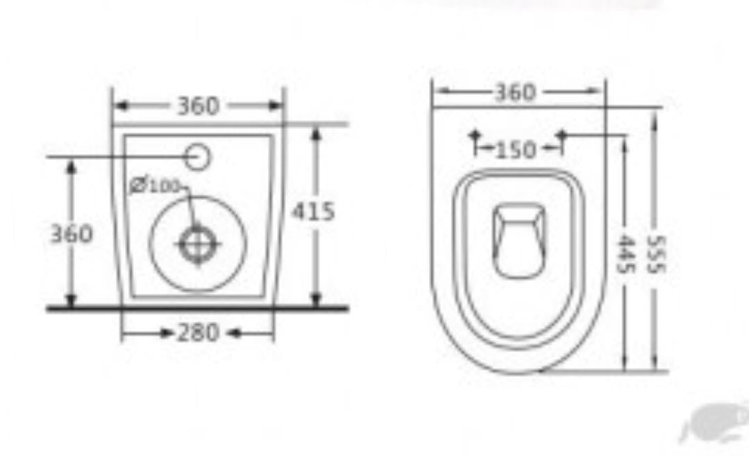 Luna Rimless In Wall Cistern Wall Faced Toilet Suite - PeakReno