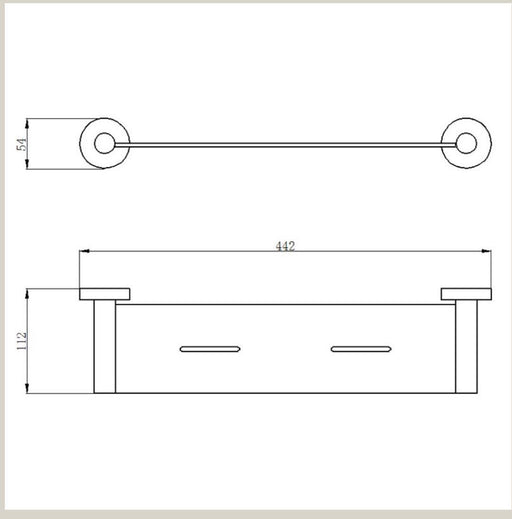 Opus Chrome Shelf - PeakReno