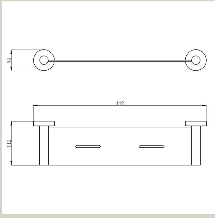 Opus Chrome Shelf - PeakReno