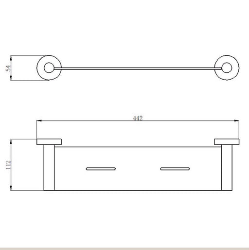 Opus Matt Balck Metal Shelf - PeakReno