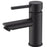 Opus Pin Lever Matt Black Round Basin Mixer - PeakReno