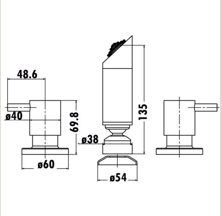 Opus Shower Tap Set - PeakReno