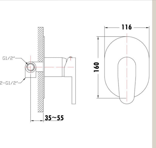 PD Series Shower & Bath Mixer - PeakReno