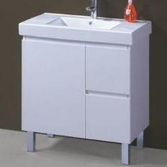 Peak 750 x 460mm White Polyurethane Vanity With Ceremic Basin - PeakReno