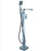 Pestige Square Floor Standing Bath Mixer With Hand Shower - PeakReno