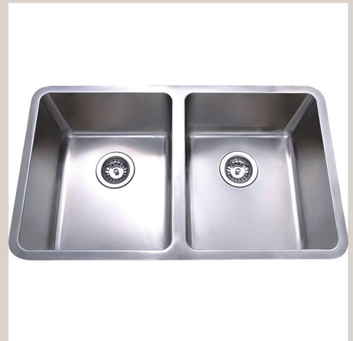 Prestige 710mm Stainless Steel Double Bowl Undermount Kitchen Sink - PeakReno